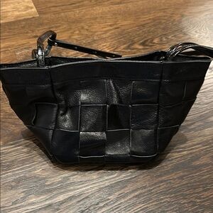 Leather purse with extra strap to tote it around!